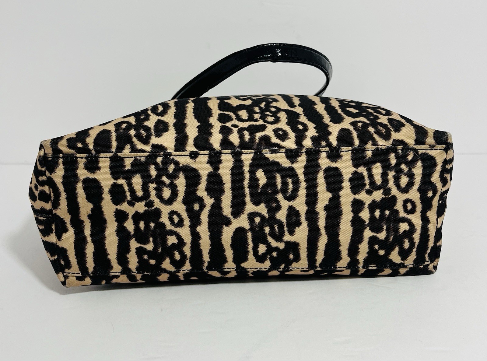 Coach Signature Leopard Ocelot Animal Print Zip Shoulder Bag