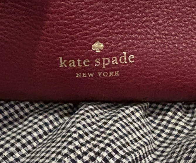Kate Spade Marti Large Bucket Bag Shoulder Bag Burgundy Maroon Excellent Conditi