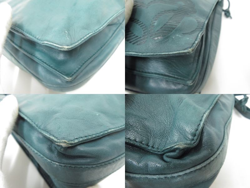 Authentic LOEWE Anagram Flamenco Lambskin Nappa Leather Shoulder Bag #53442