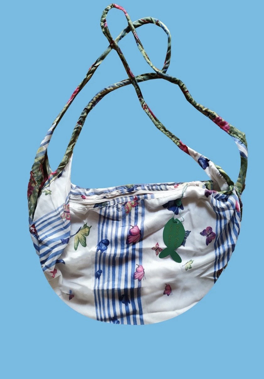 Antica Sartoria 2024 Butterflies And Flowers Beach Tote Banana Bag Nwt
