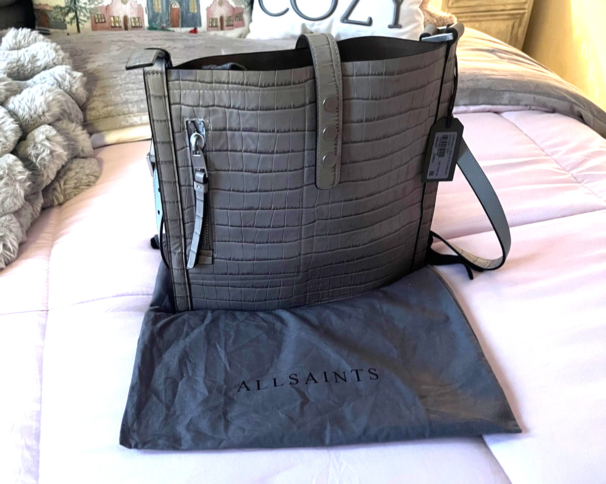 ALL SAINTS BAG ALEXANDIA CROC – BRAND NEW WITH TAGS