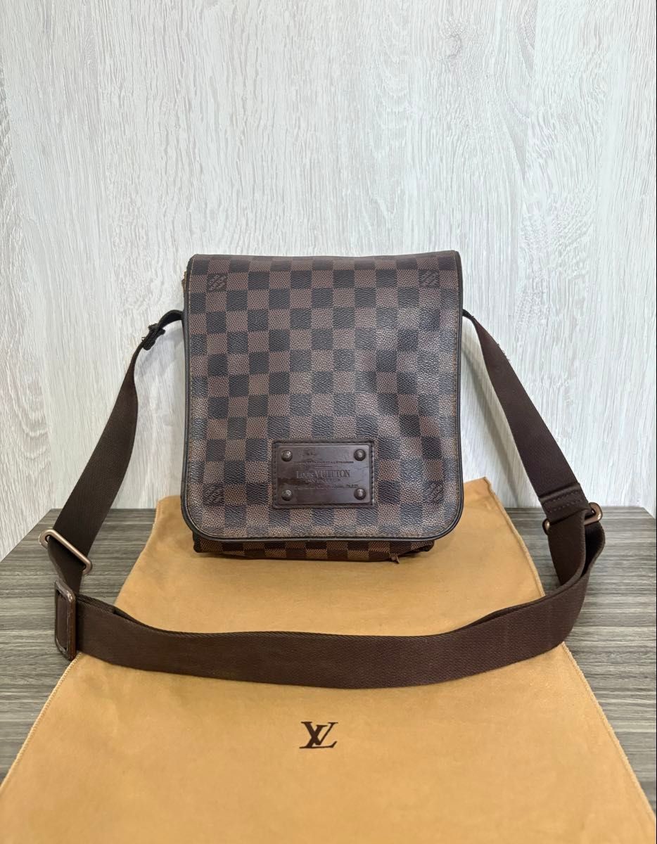 LOUIS VUITTON Bag: Brooklyn PM N51210 Ebene W24H25D8cm w/dust bag;