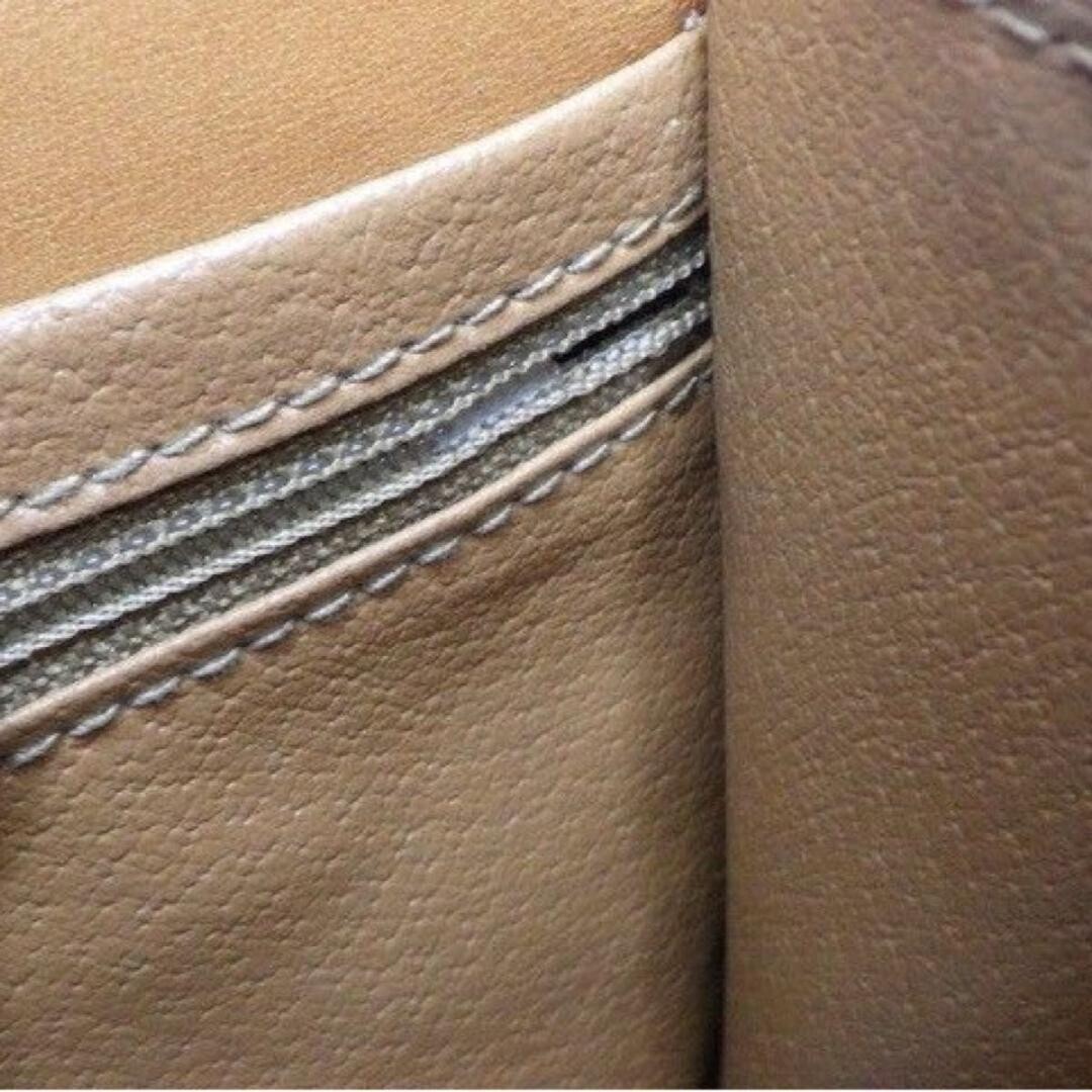 CELINE Macadam Triomphe Logo Clutch Bag Beige Canvas Vintage Unisex 26cm