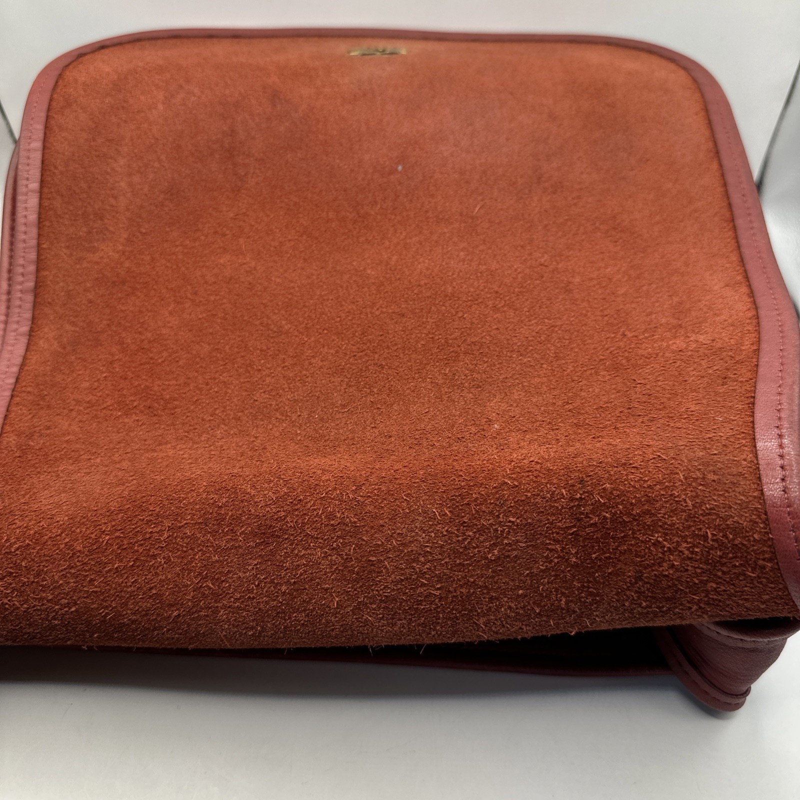 vintage red Coach Stewardess Bag (#9525)