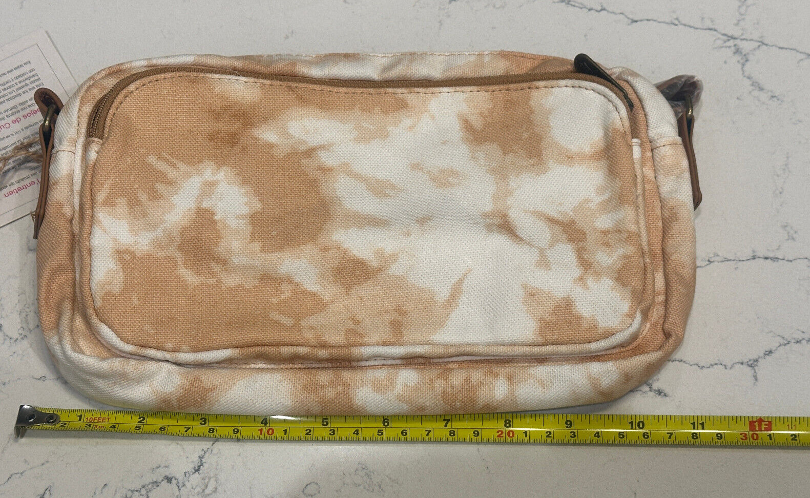 Thirty-One All Zipped Up Crossbody Purse Fawn Tie-Dye – NEW