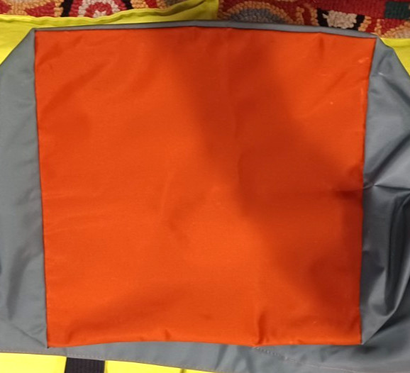 Herve Chapelier XL Travel Tote / Carry-On Bag – Gray with Rust Orange