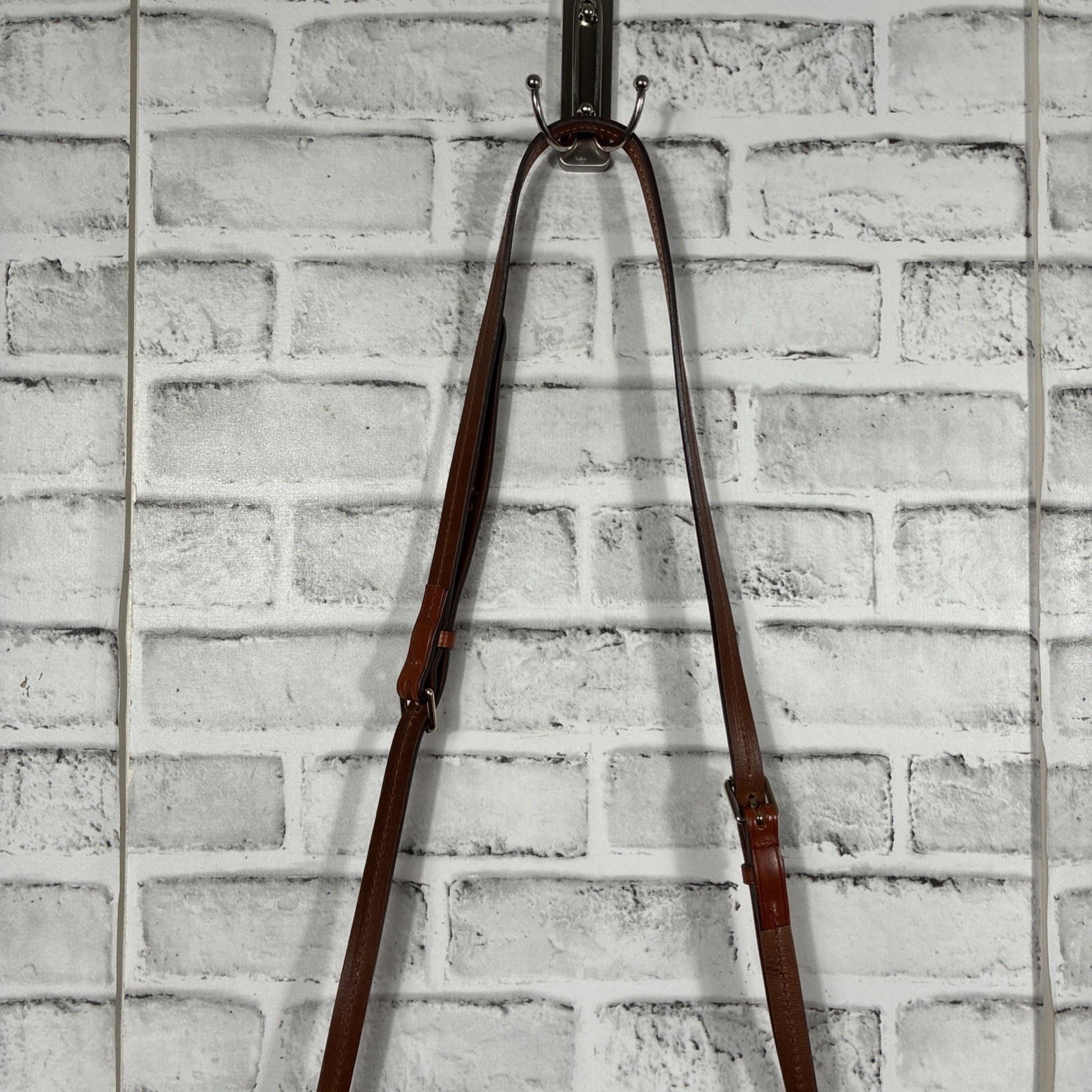 VTG Dooney & Bourke Italian Nylon Canvas Crossbody w/ Vacchetta Leather