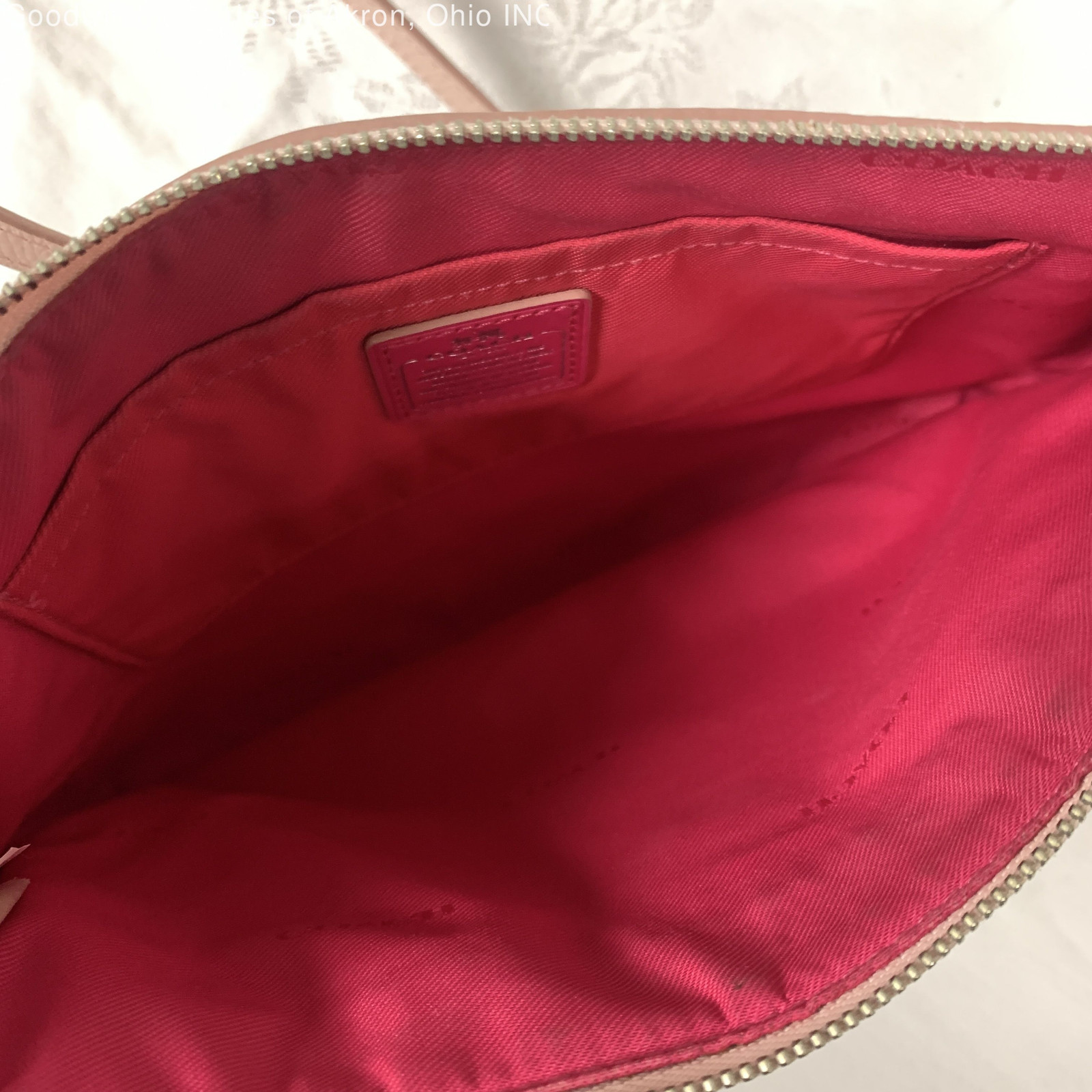 Gently Loved Certified Authentic Pink Floral Print Coach Leather Handbag