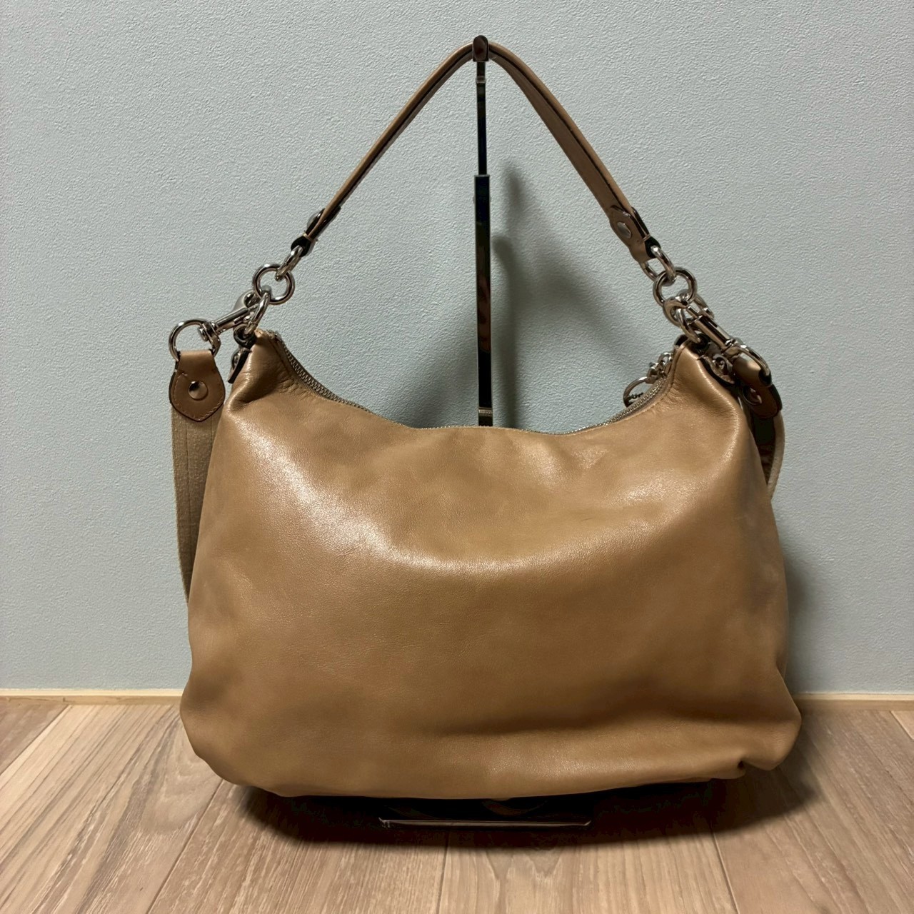 COACH Poppy Double Pocket 2Way Shoulder Bag w/ Horse Charm Y2K Archive
