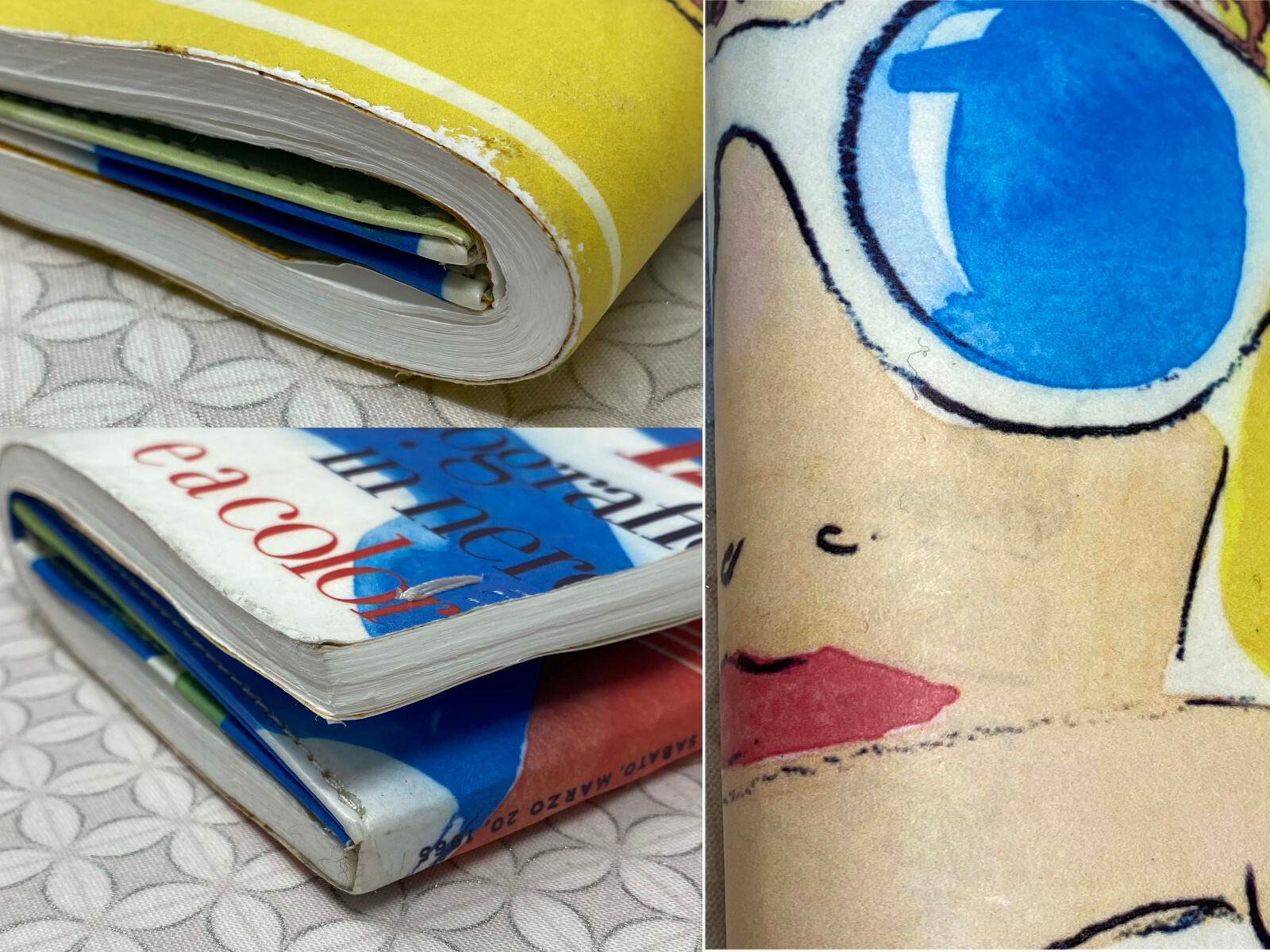 Kate Spade New York Via Limoni Vivi Magazine Clutch Purse Bella bruno grizzo