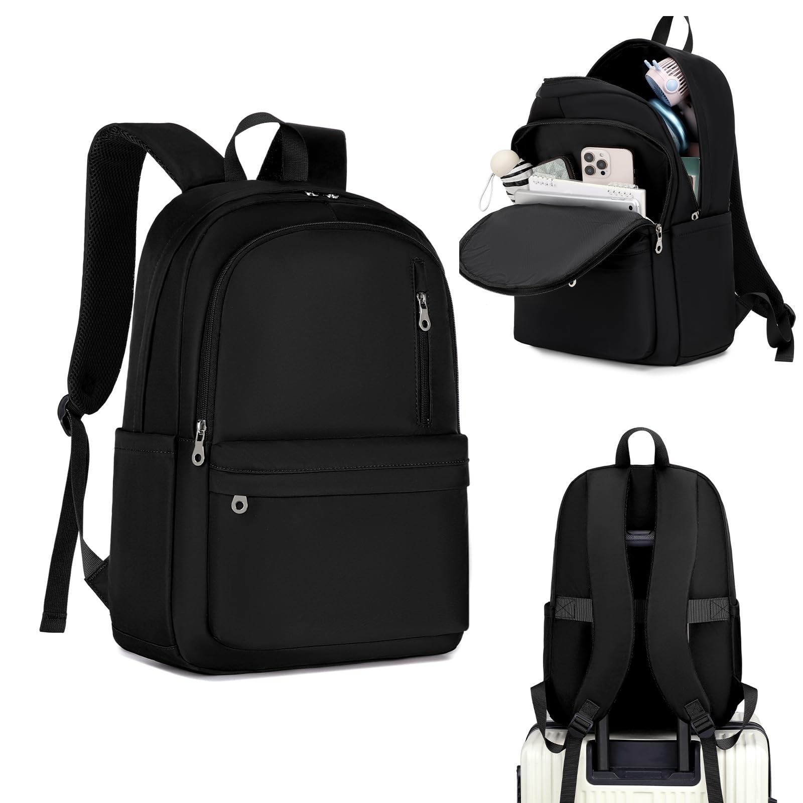Lightweight Foldable Nylon Backpack for School, Travel, Large Capacity Unisex