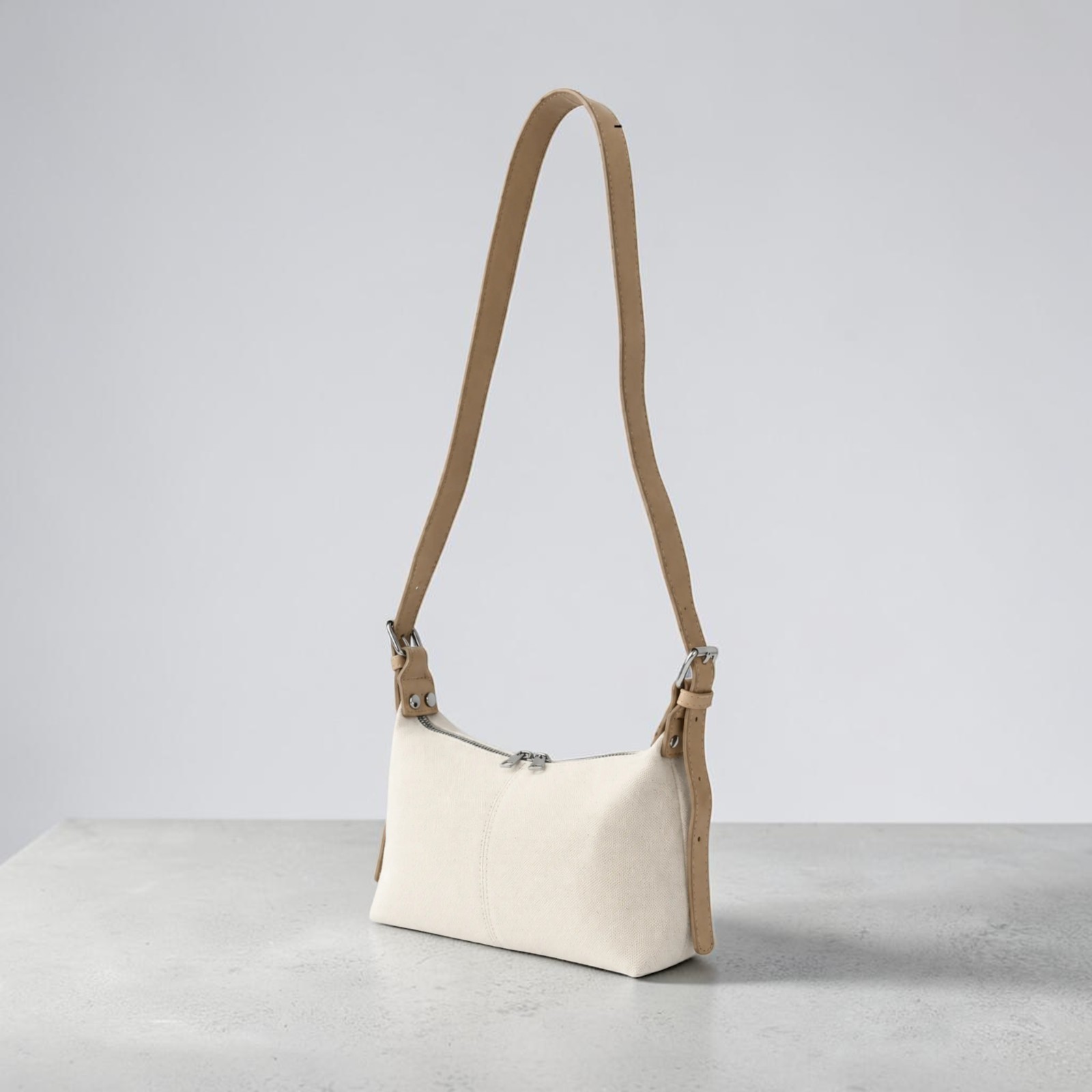 Cushy Mini Canvas Crossbody Bag Adjustable Strap Women’s Everyday Shoulder Bag