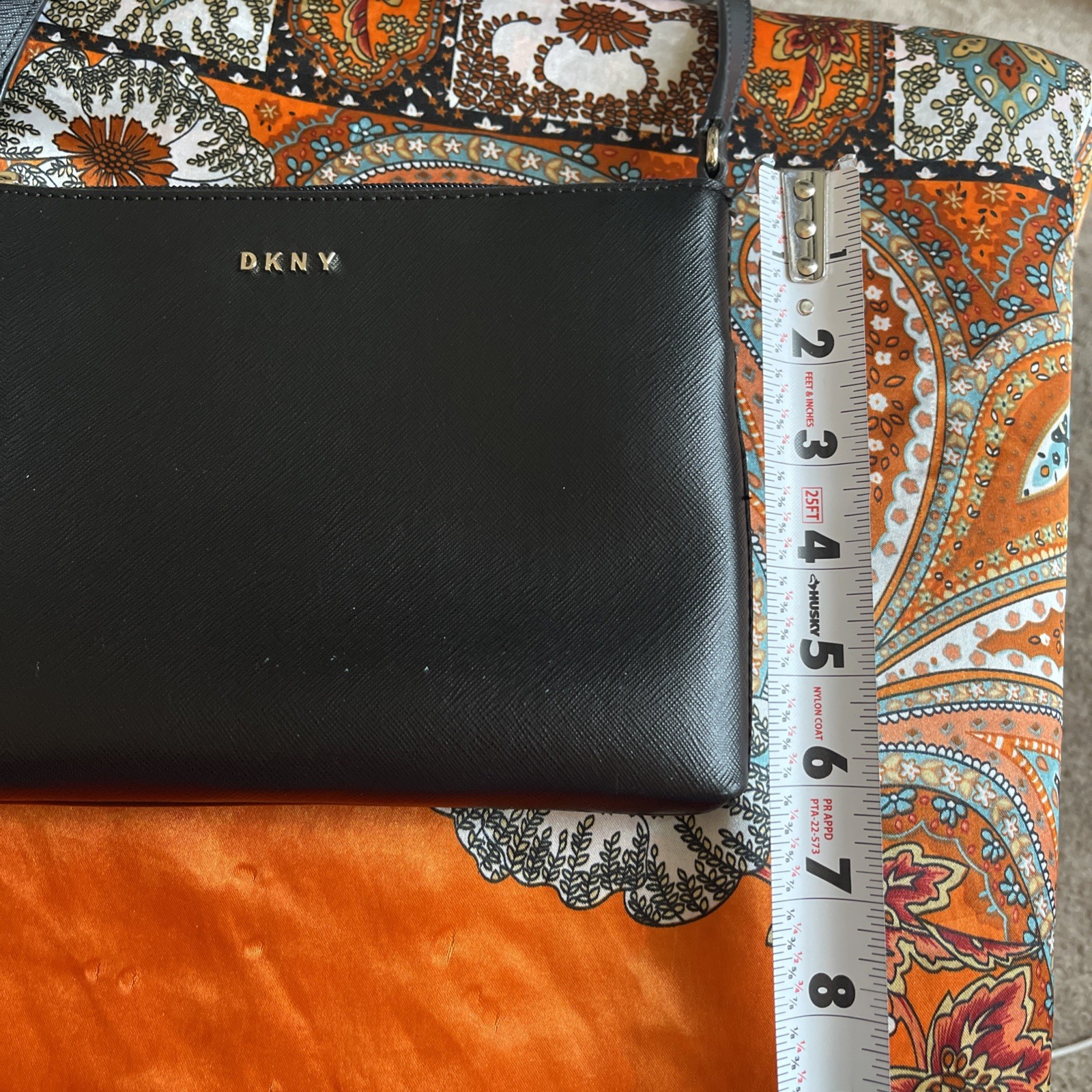 DKNY Black crossbody bag with adjustable strap 100%PVC