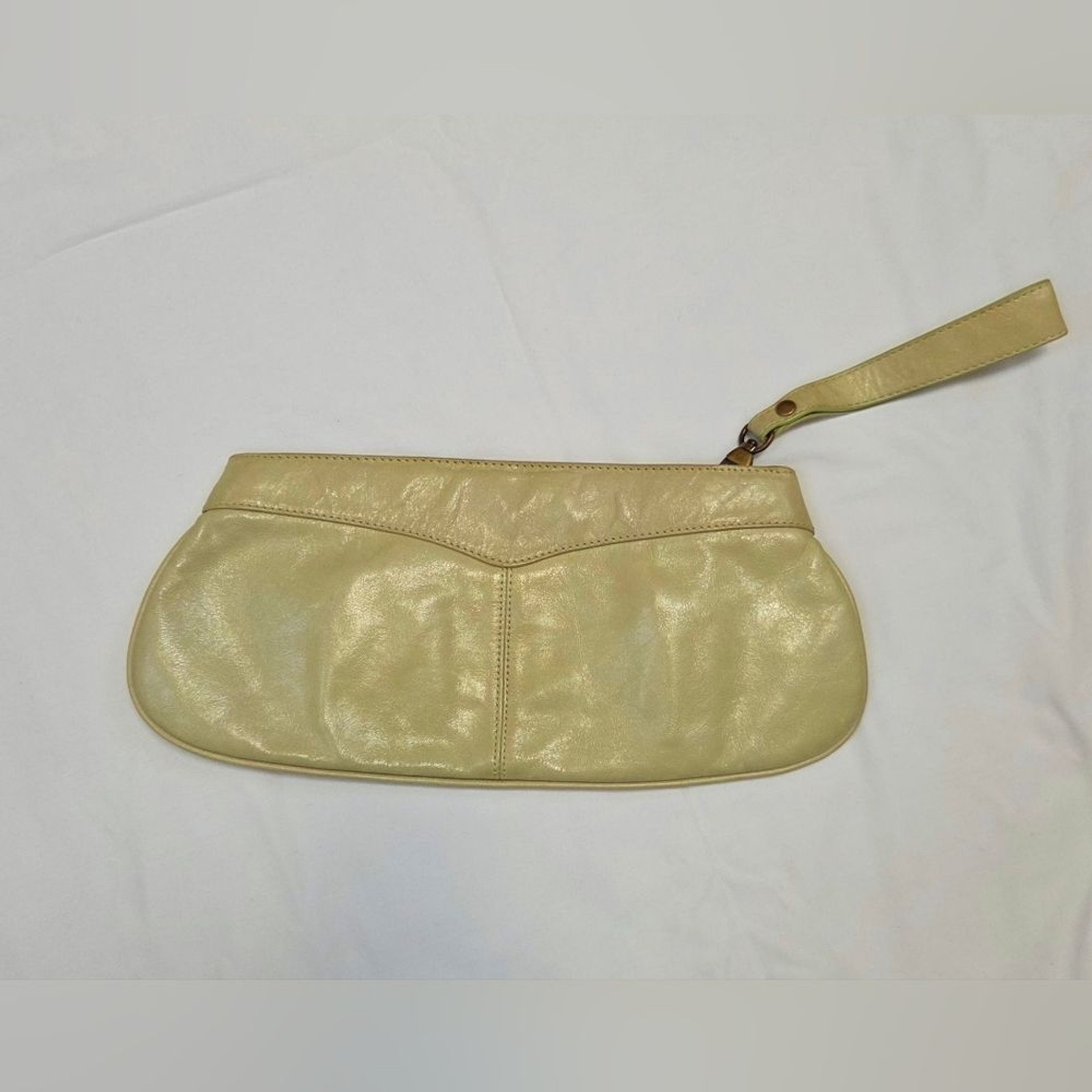 Hobo Key Lime Leather Clutch Wristlet