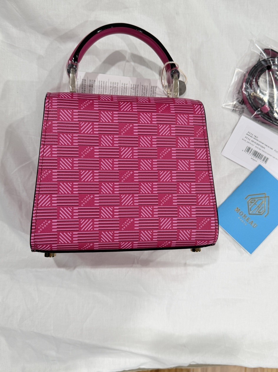 Moreau Paris Mune Mini Printed Leather Bag NWT Authentic $2134