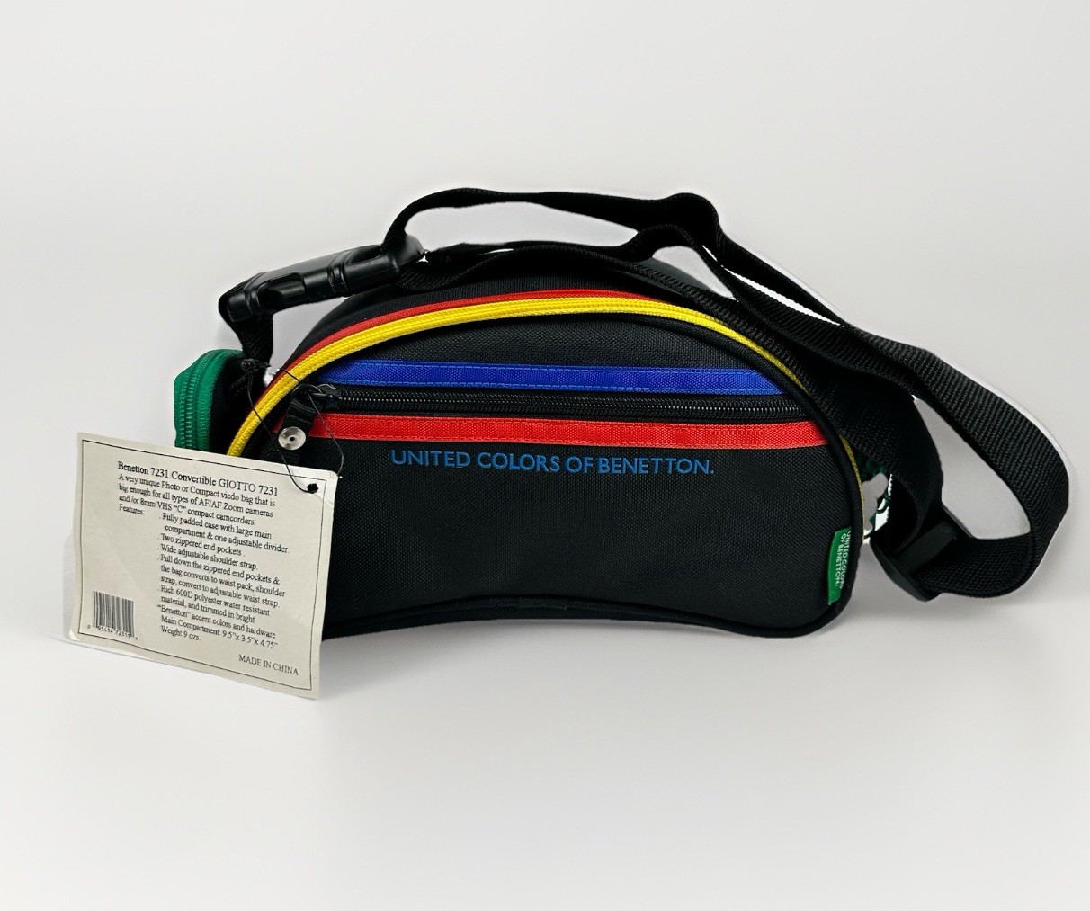 Vintage Fanny Pack/Camera Shoulder Bag Belt Waist United Colors Of Benetton