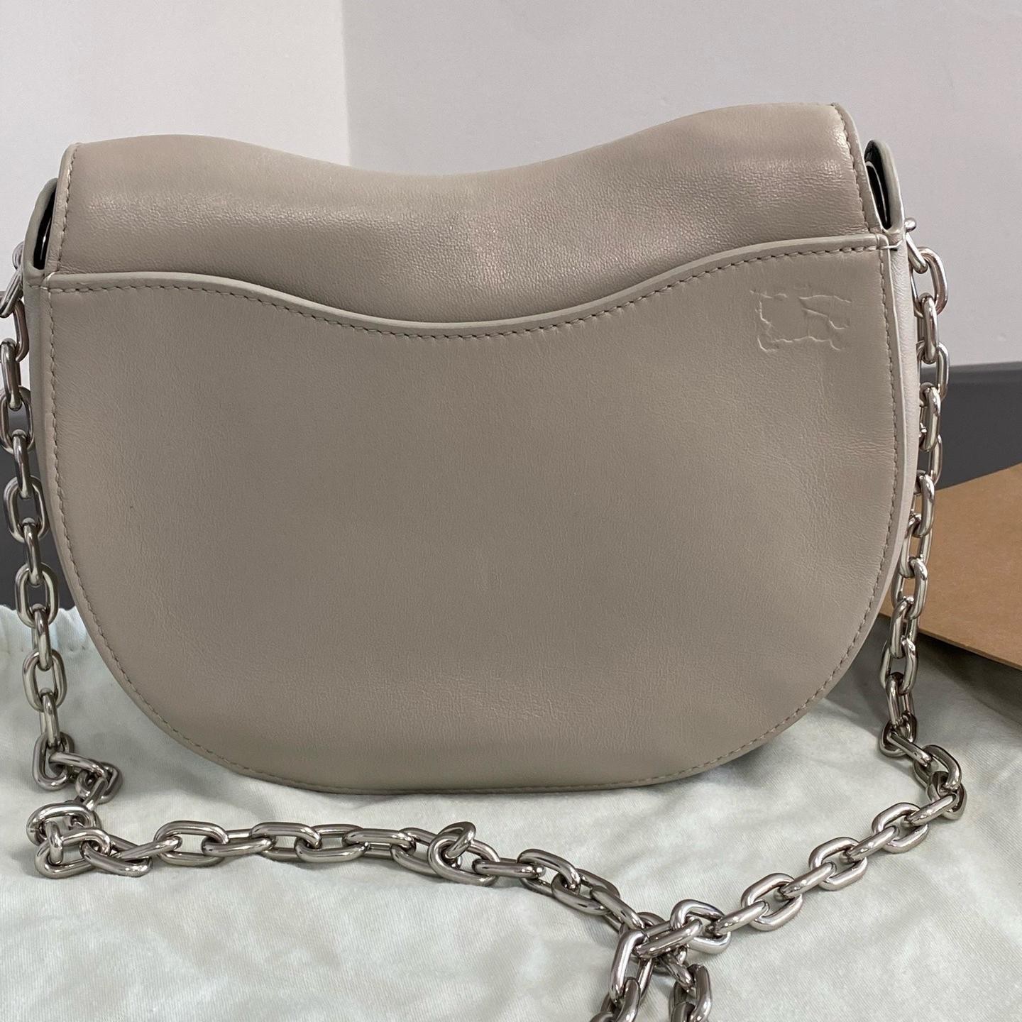 Burberry Rocking Horse Logo Embossed Flap Closure Calfskin – Unused #U1WHX7