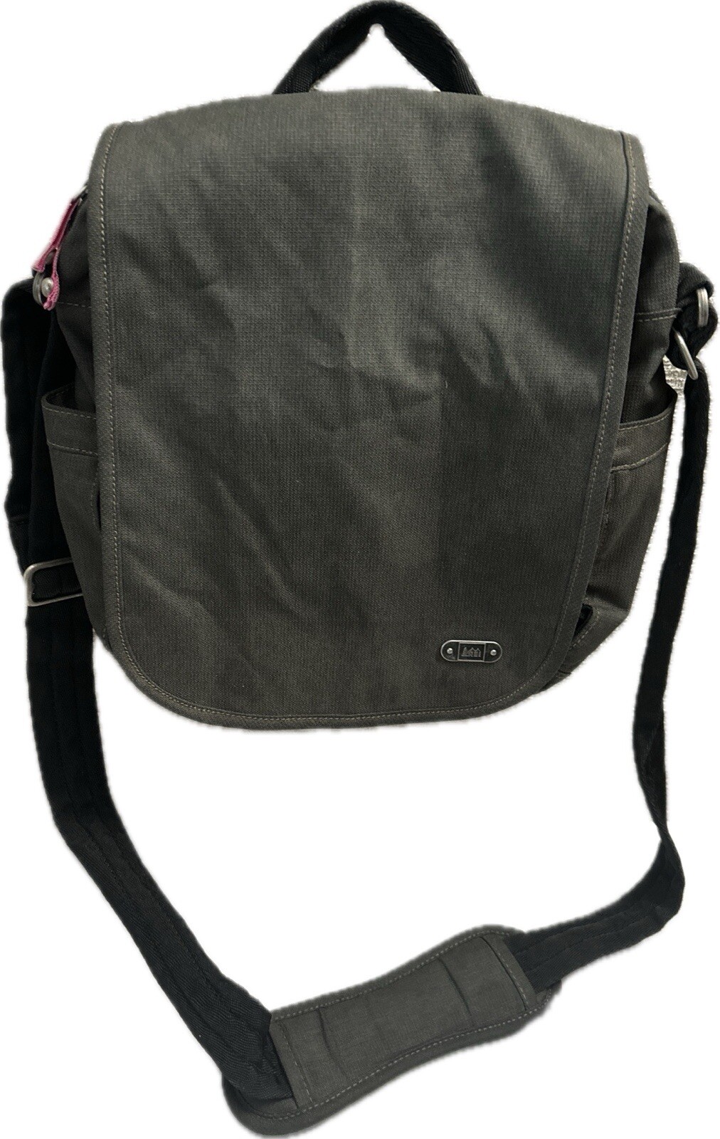 REI Coop Gray Small Utility Crossbody Travel Hiking Bag Unisex Adult EUC