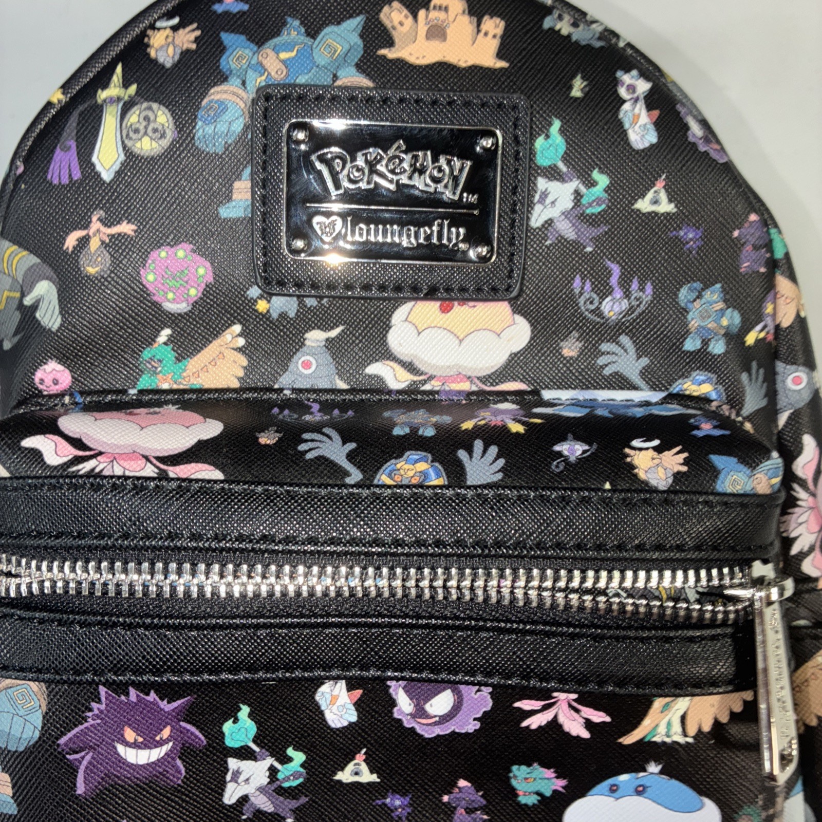 Loungefly Pokemon Ghost Type AOP Mini Backpack RARE Gengar Plus Others Purple