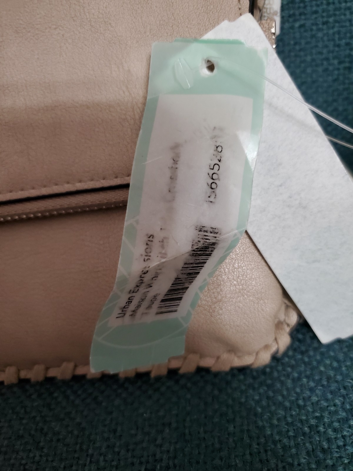 Urban Expression Maison Whipstitch Trim Crossbody Bag Taupe New NWT
