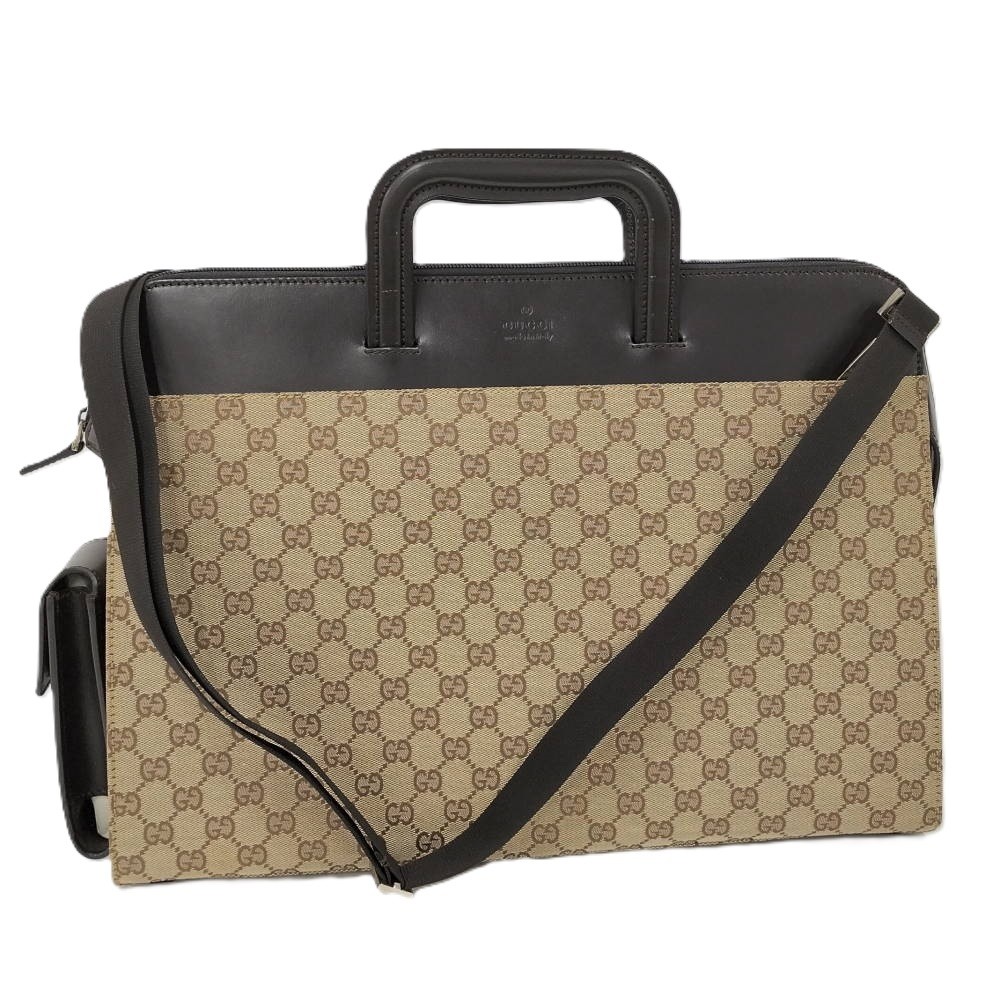 GUCCI 2WAY Handbag Briefcase GG Pattern 015 3707 001998