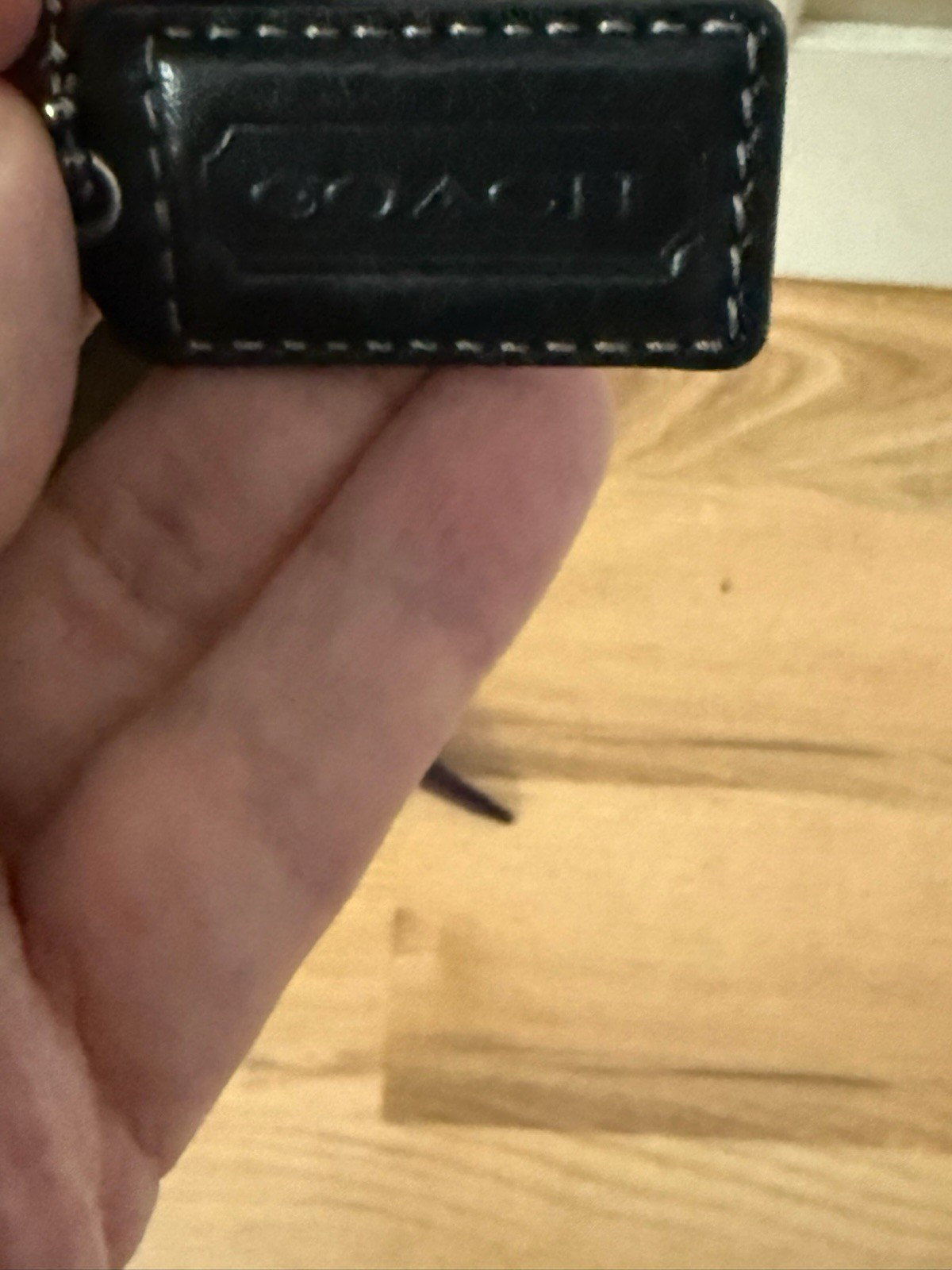 Coach Patchwork Signature Small Crossbody Bag Black/Gray Zip Detachable Strap