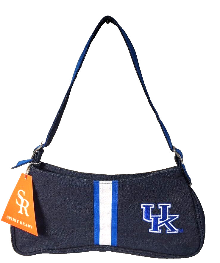Kentucky Wildcats Shoulder Purse Denim Handbag NCAA Team Fashion Accessories