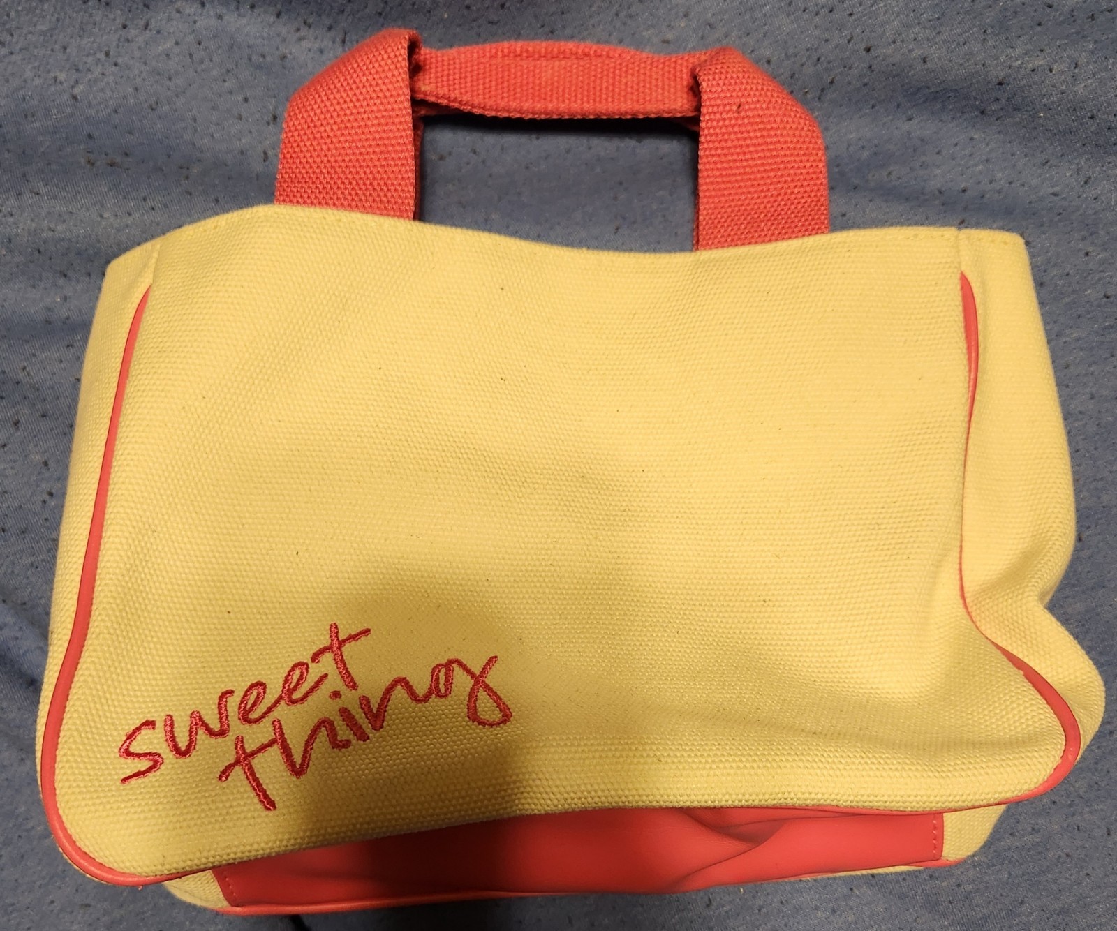 RARE Victoria’s Secret Sweet Thing Canvas Tote – 7″ H x 10″ W x 3″ D