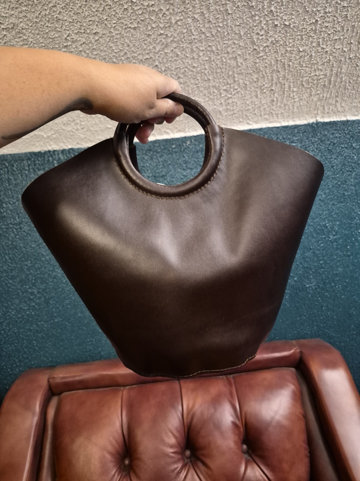 Portland Leather Large Milan In Grizzly Retired Design