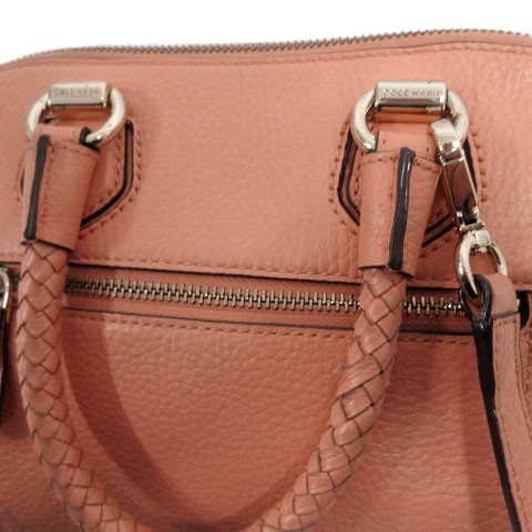 Cole Haan Leather Pink Salmon Shoulder Bag AB 18.5cm x 10.5cm x 27cm