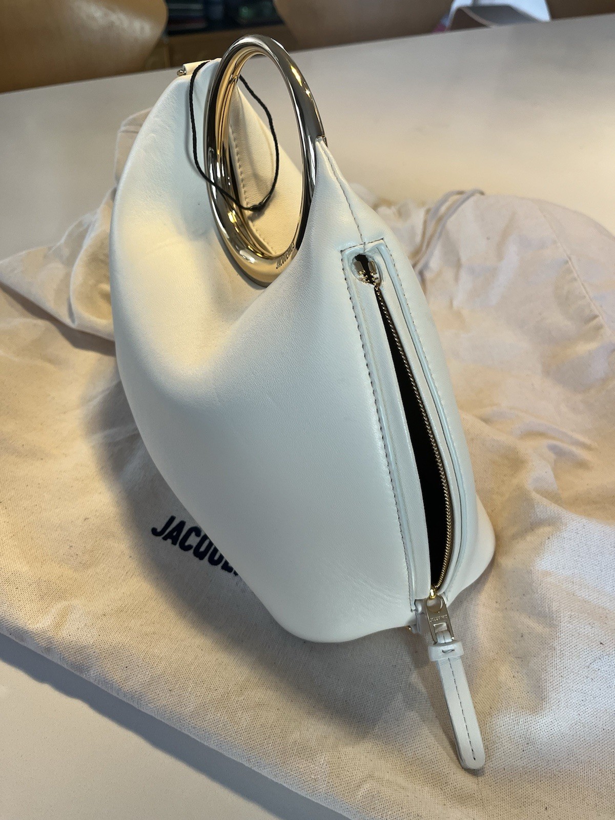 Jacquemus Le Calino Handbag Medium In Ivory Excellent!