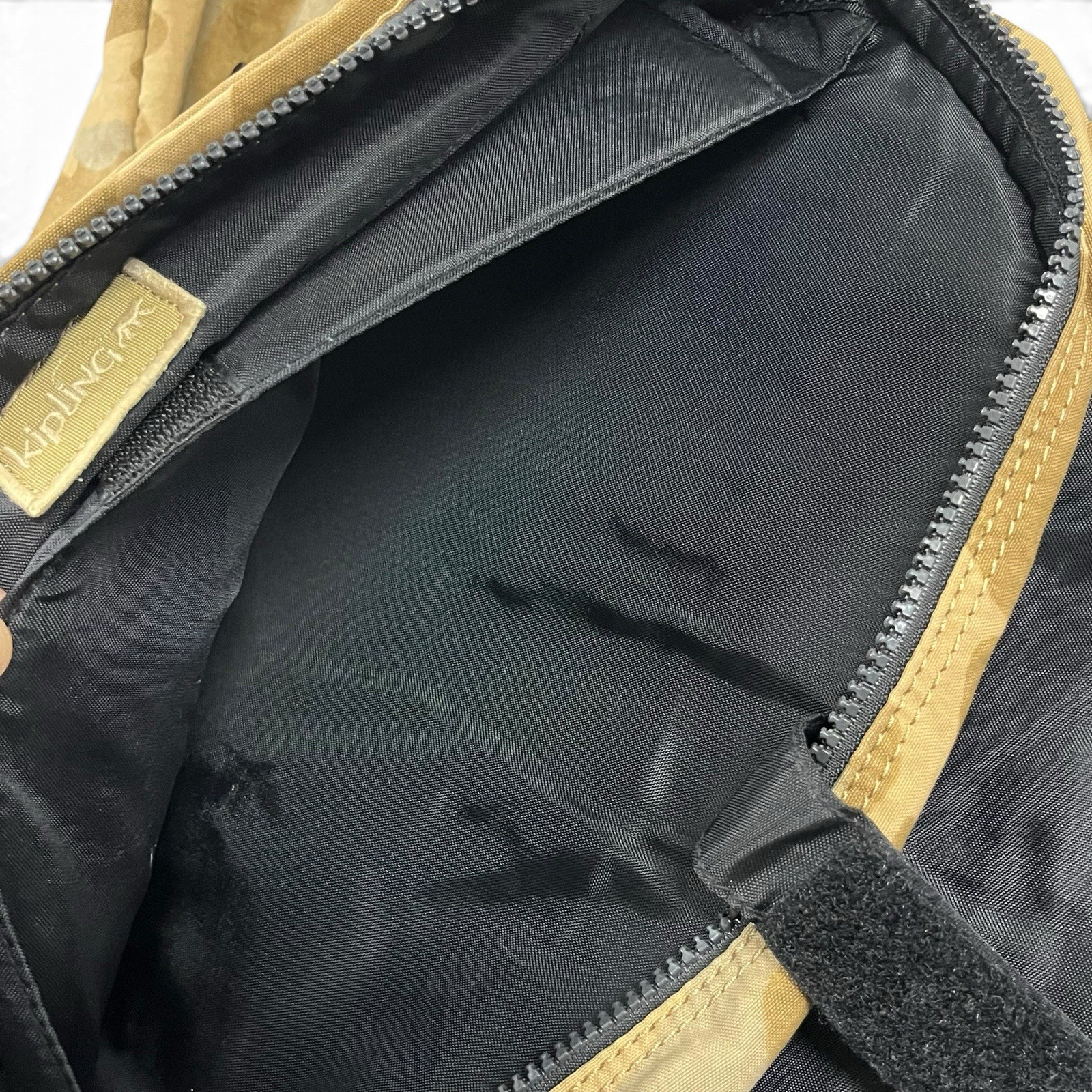 VTG Kipling Messenger Bag Shoulder Crossbody Camo Y2k Utility Streetwear Monkey