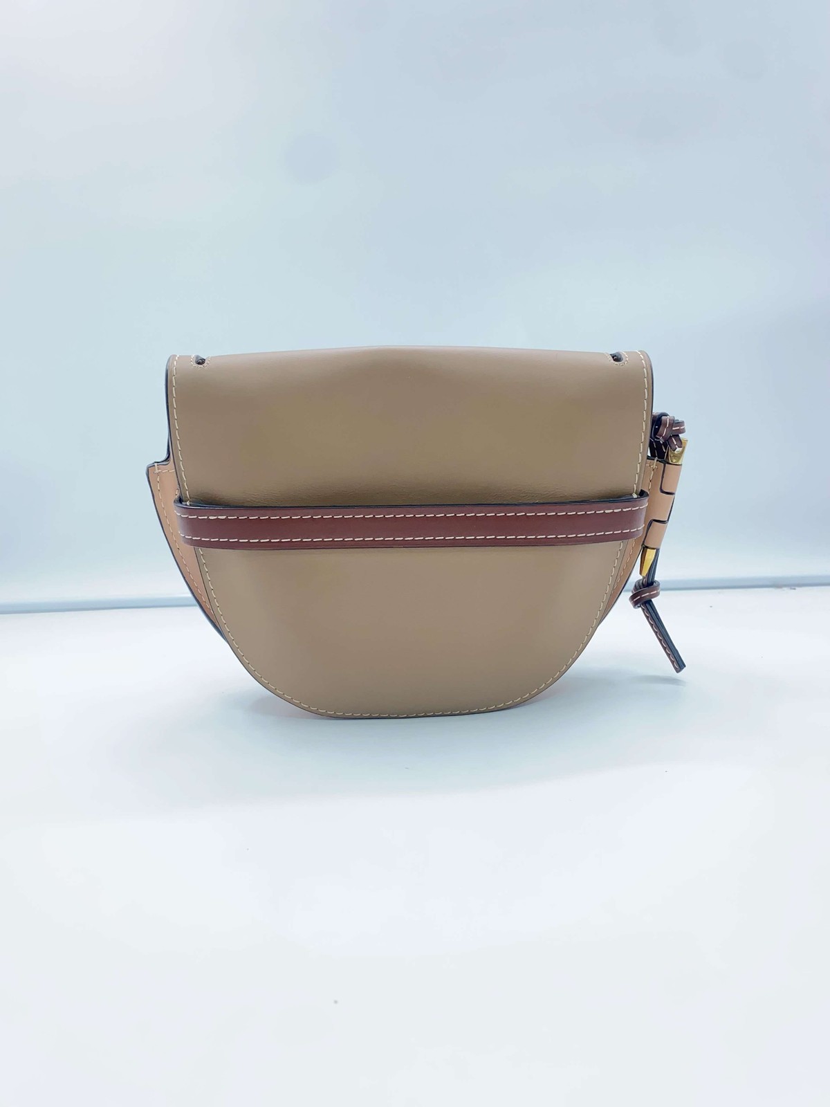 Loewe Gate Small Shoulder Bag Brown Leather