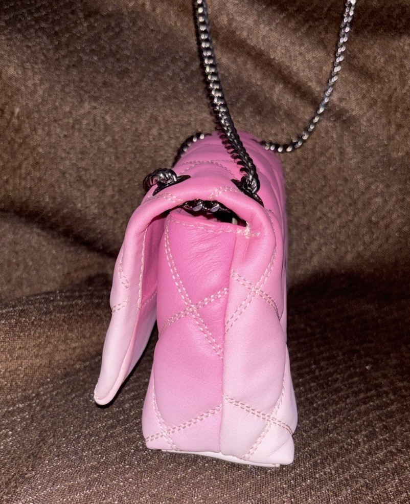 Marc Jacobs Pink Ombre Quilted Chain Shoulder Bag