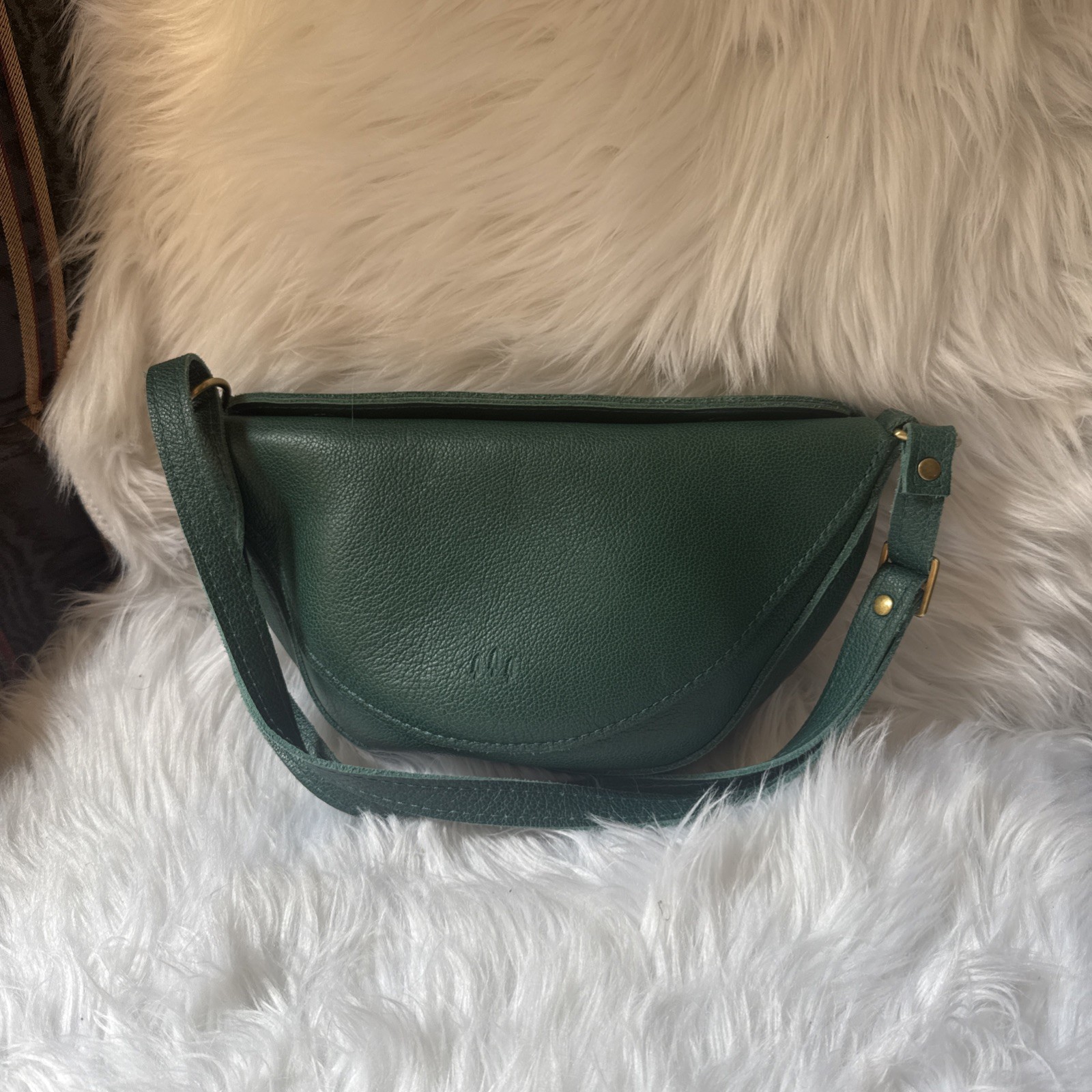 Portland Leather Goods Koala Sling Medium Sea Glass Purse and Unbranded Wallet