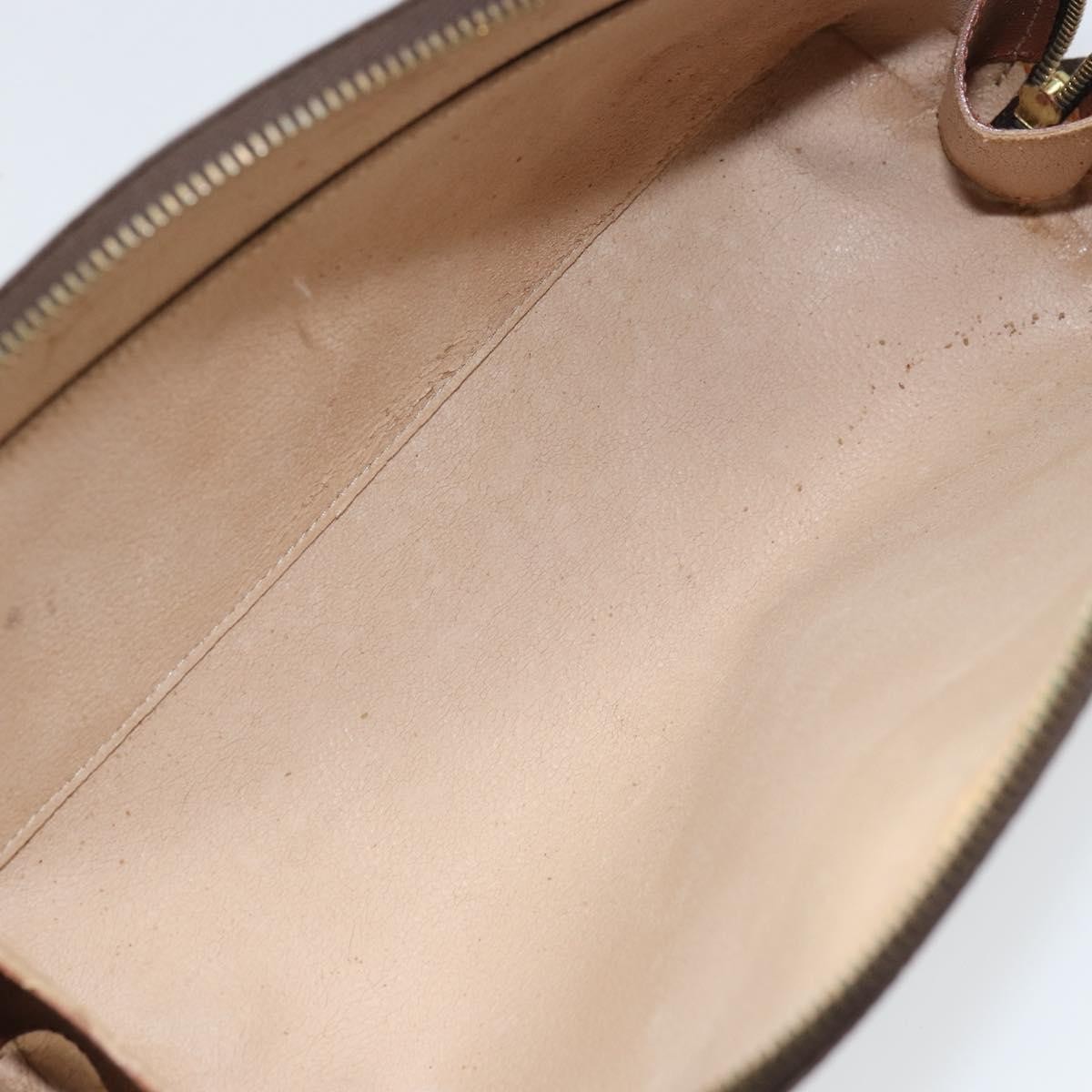 LOUIS VUITTON Monogram Trousse Demi Ronde Cosmetic Pouch M47520 LV Auth BA10020