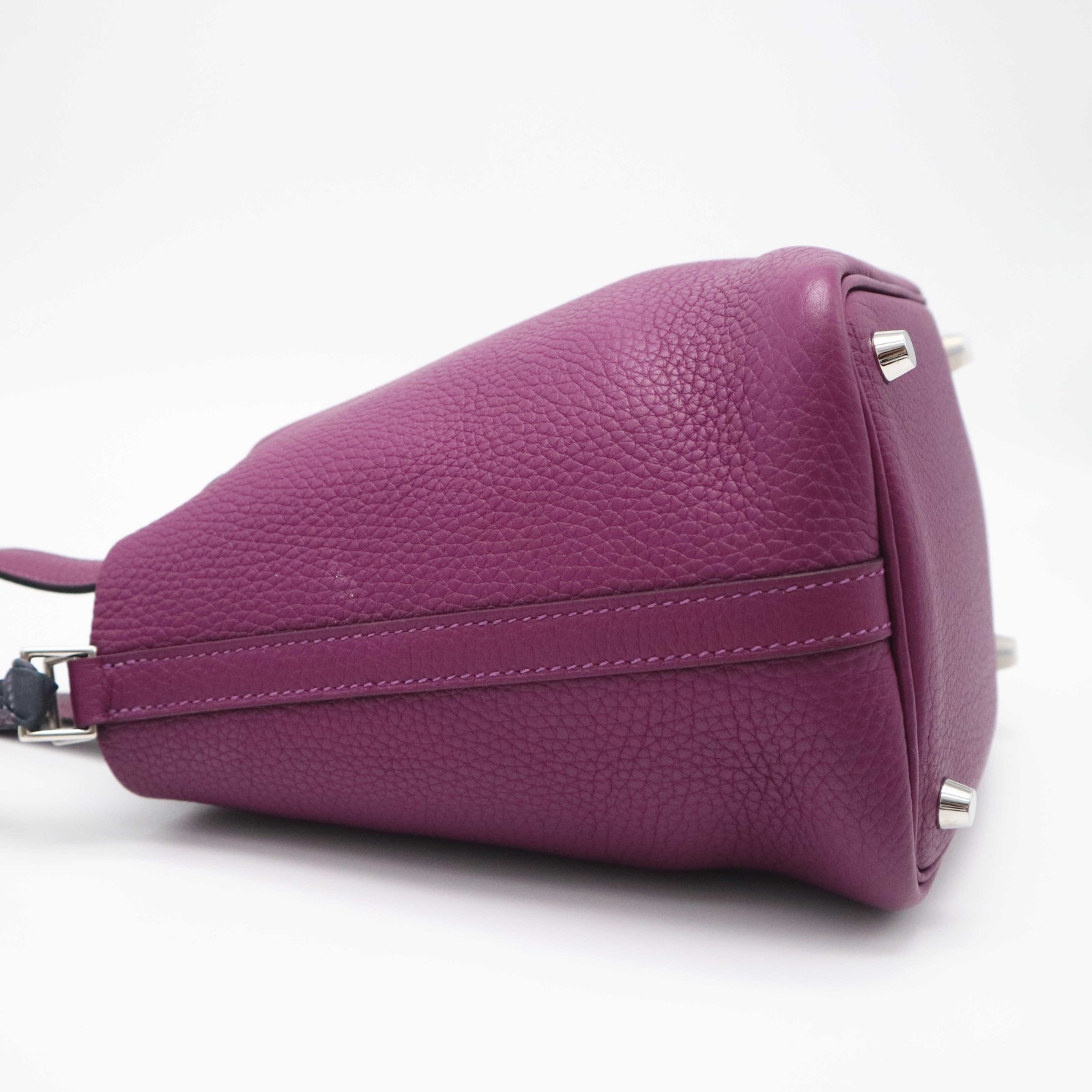 HERMES Picotin Lock 18 Handbag Purple Anemone Taurillon Clemence Leather Z Stamp