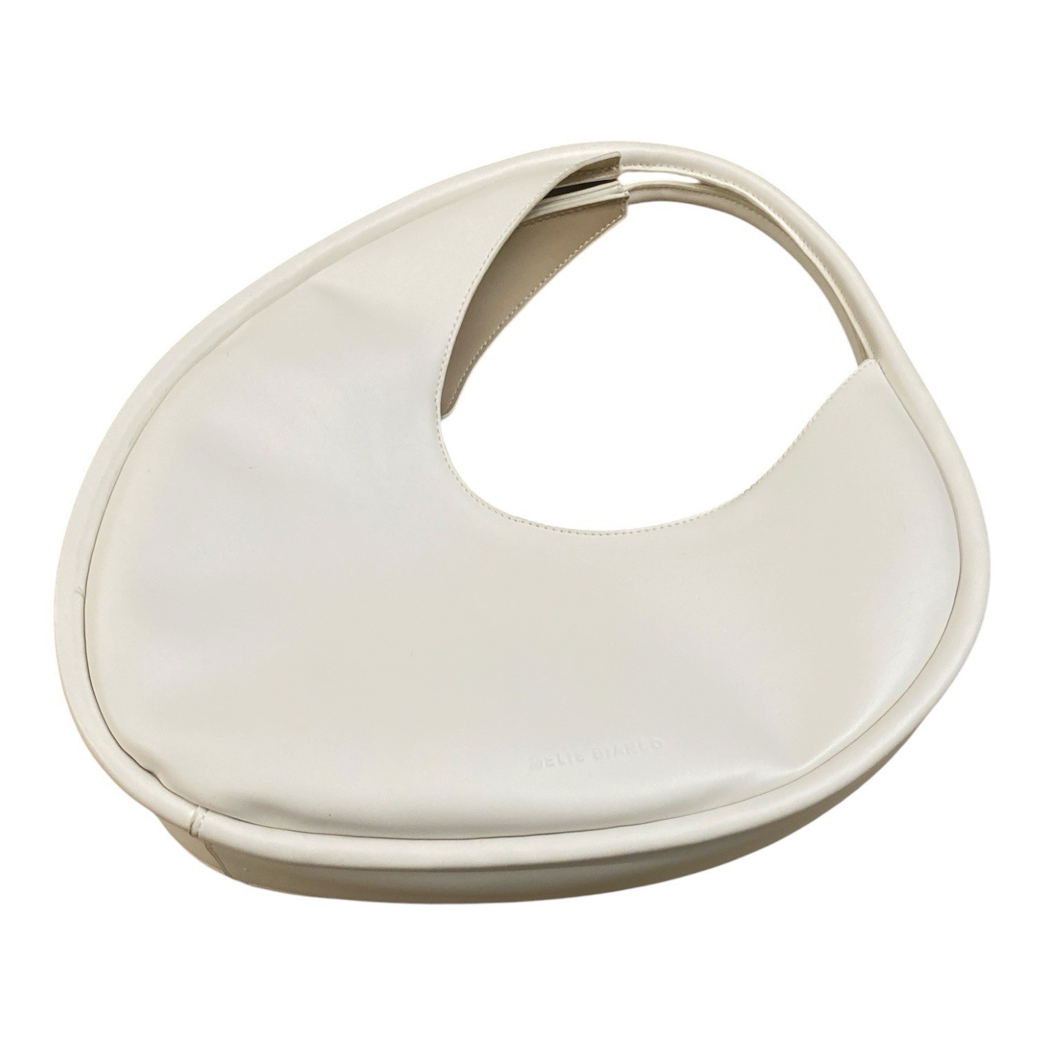 Preowned Melie Blanco White Structured Handbag Purse Mp