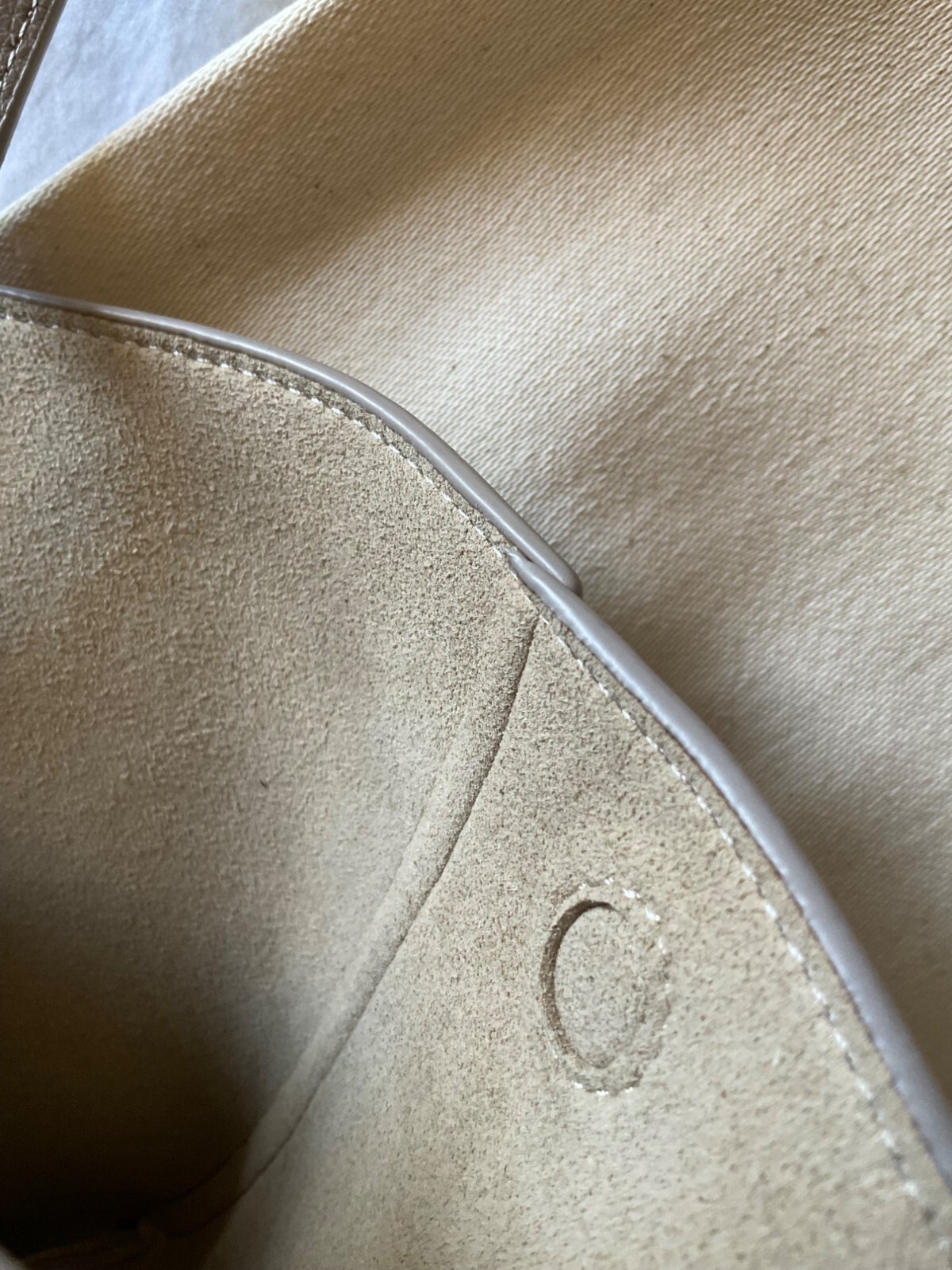 Authentic Polene Paris Cyme Mini Textured Taupe with Polene order history