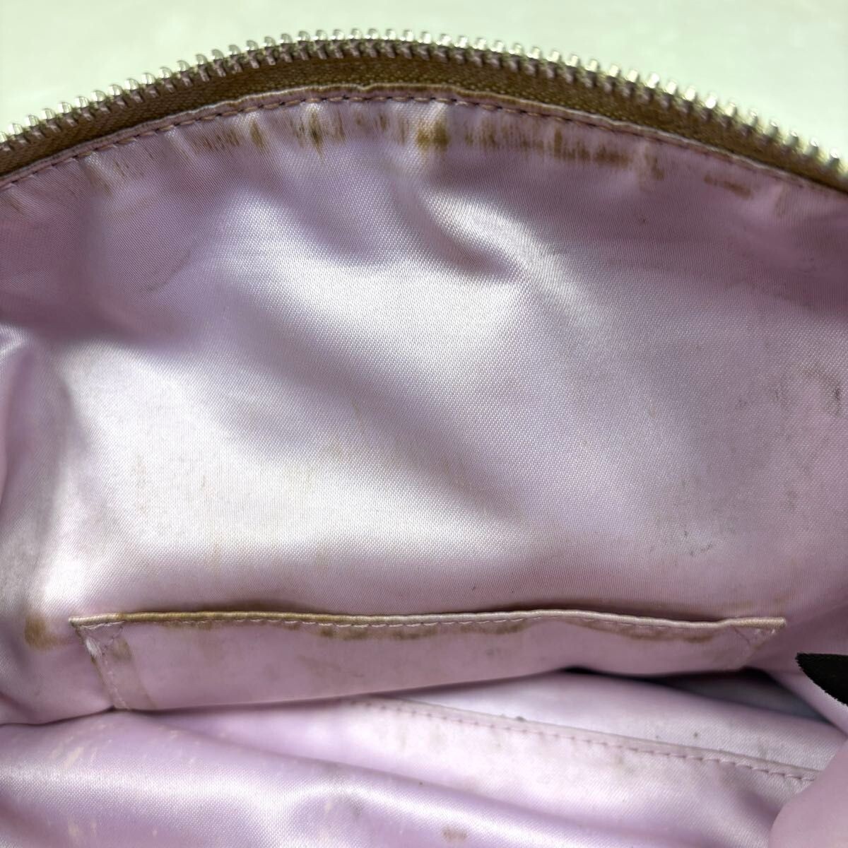 Coach Madison Signature 2Way Canvas Leather Shoulder Handbag Beige Pink 12947