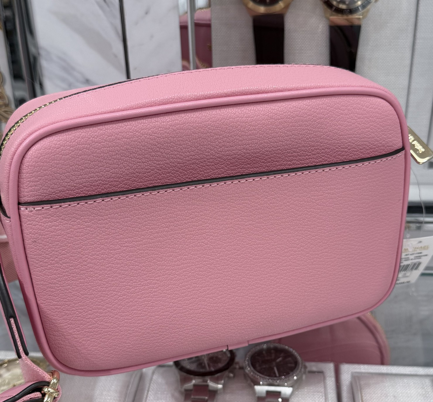 Michael Kors Jet Set 3in1 MD Crossbody with Tech Attached Leather Carnation