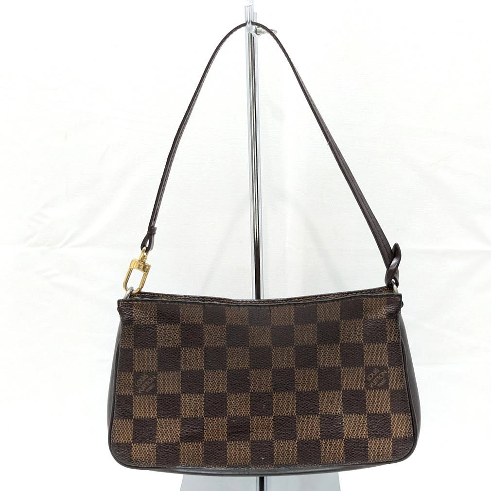 LOUIS VUITTON Damier Ebene Navona Accessories Pouch Hand Bag N51983 Authentic LV