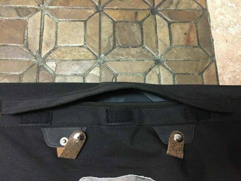 Clearance Sale black BAG MESSINGER High School Travel Laptop Rucksack Zipper NWT