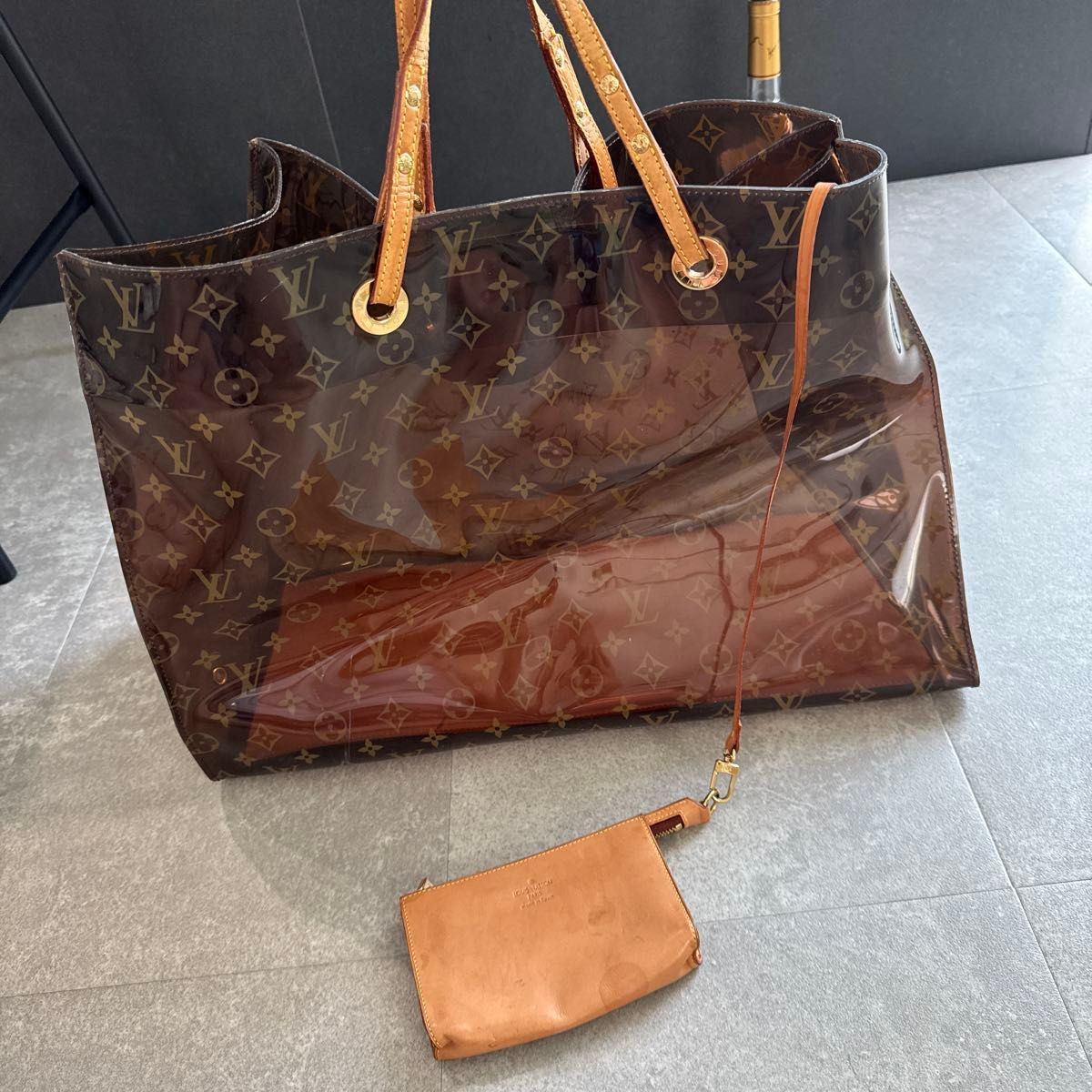 Louis Vuitton Monogram Vinyl Cabas Cruise Tote Bag M50500 Used Item From Japan