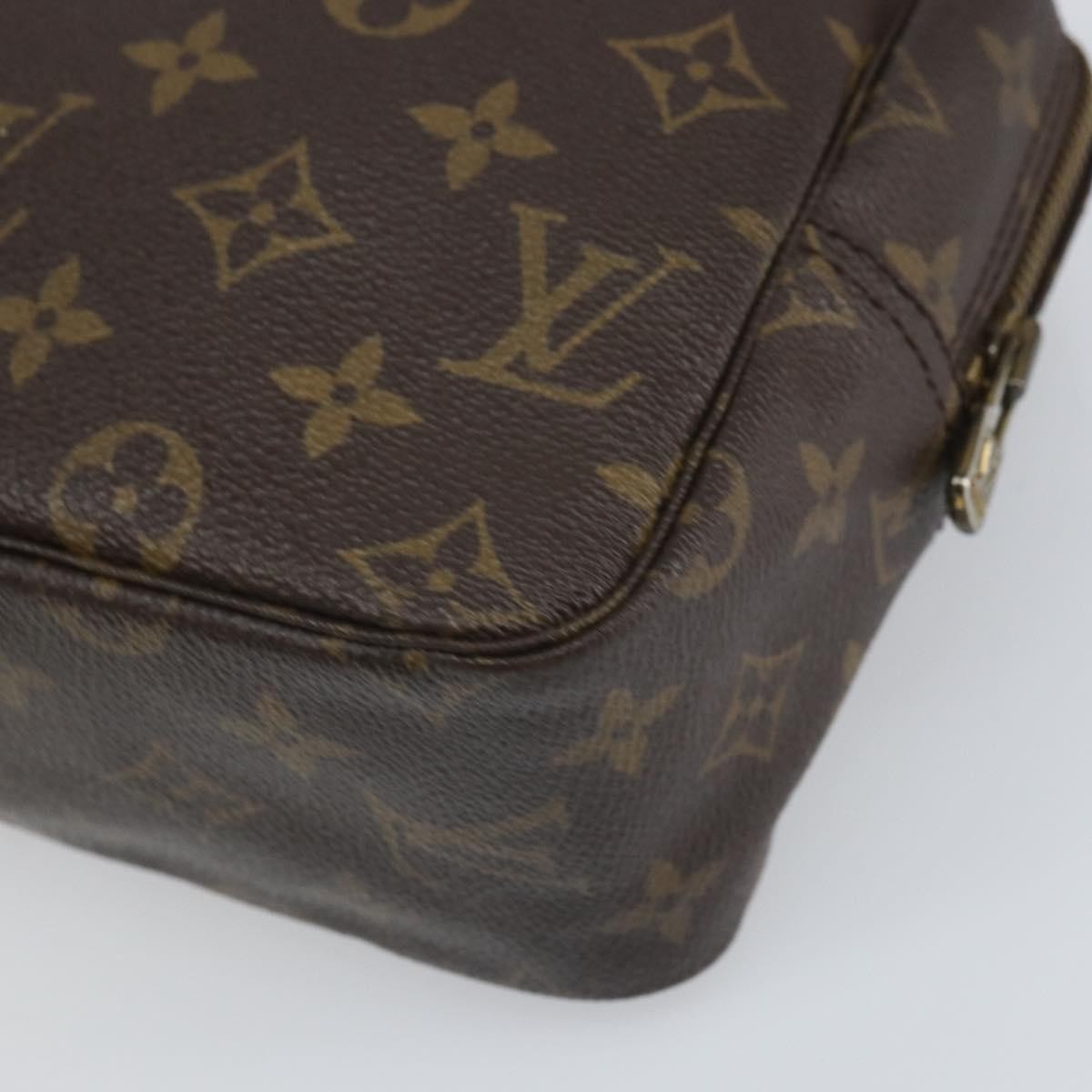 LOUIS VUITTON Monogram Trousse Toilette 28 Clutch Bag M47522 LV Auth 168157