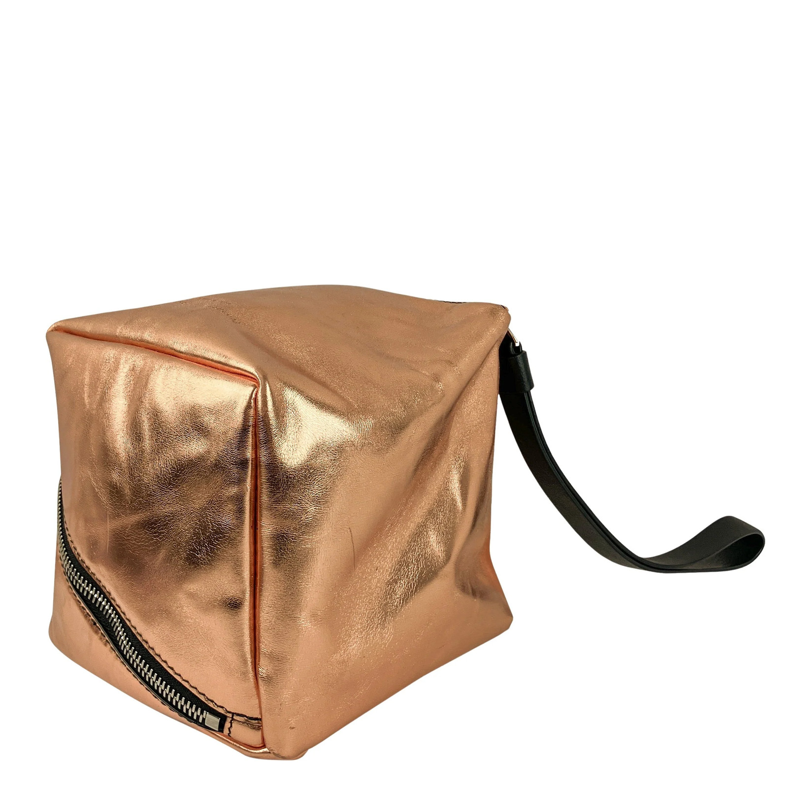 Proenza Schouler Mini Cube Clutch in Rose Gold