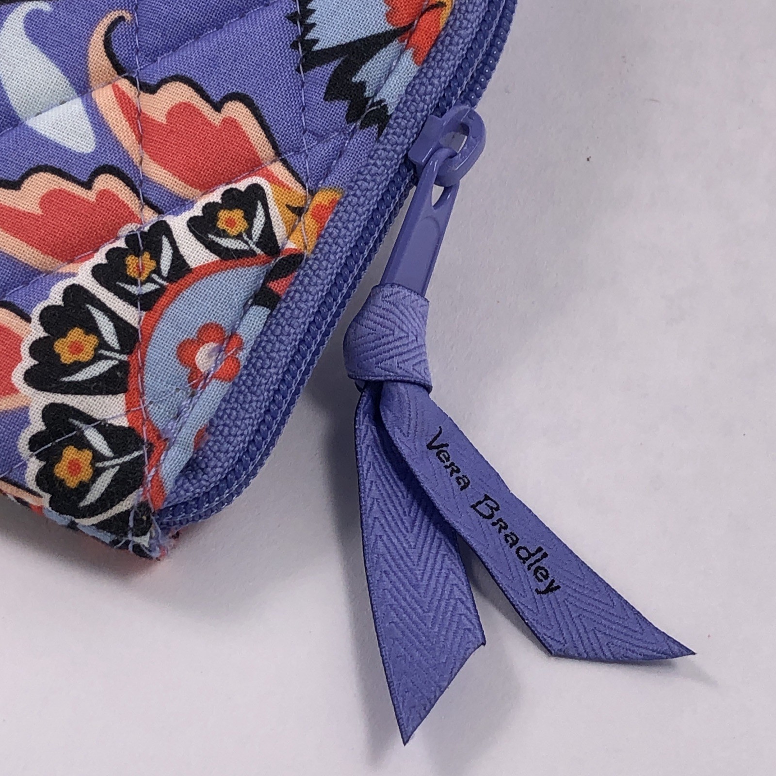 Vera Bradley Corner Zip RFID Wristlet/Wallet MURAL GARDEN