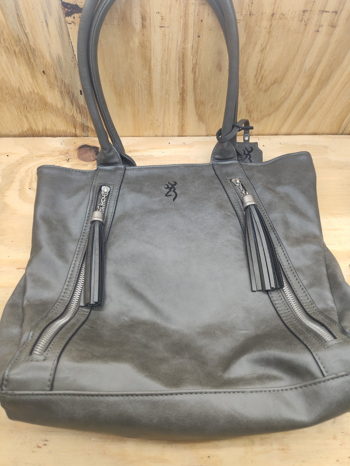 Concealed Carry Browning Alexandria Purse/Handbag/Tote,Gray. Holster & Keys