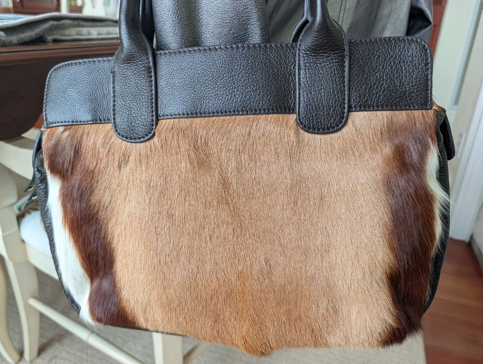Diane Gail SPRINGBOK ANTELOPE FUR Purse Handbag BEAUTIFUL 15x11x4 GREAT GIFT