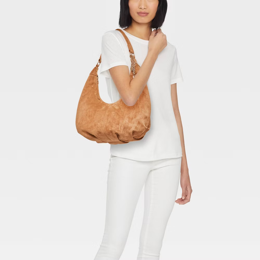 Oversized Crescent Shoulder Bag – Universal Thread Brown